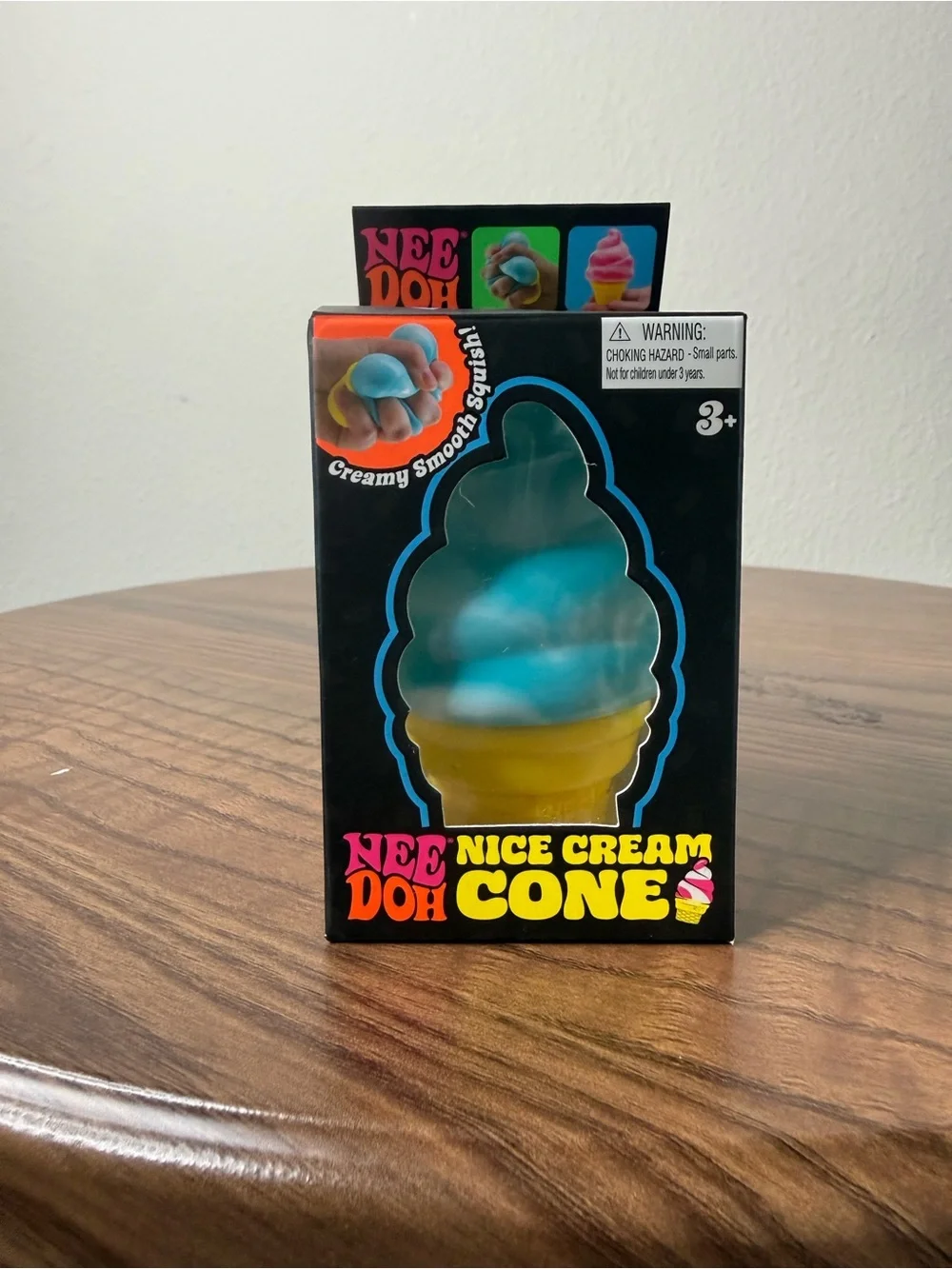 Nice Cream Cone Squishy Toy by Nee Doh - Blue